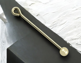 3 x Beadalon wisselhanger met schroefdopje bal 36,6 x 1,6mm Ø bal 6mm goudkleur