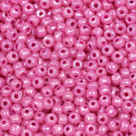 20 gram Rocailles Ceylon Seed Beads 6/0 4 mm – gat 1,5 mm – Medium Orchid