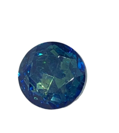 2x Precosia punt kristal Rond 11 mm Blauw