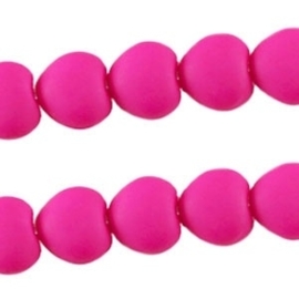 10 x Acryl kralen hart 10mm fuchsia pink