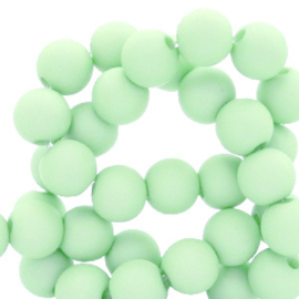 20 x matte acryl kralen 8mm Green ash (Ø1.9mm) 