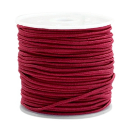 1 meter gekleurd elastisch draad 1.5mm Port red