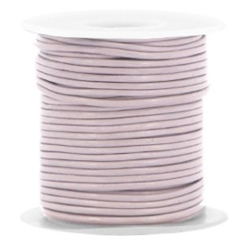 50 cm DQ leer rond 1 mm Lilac purple