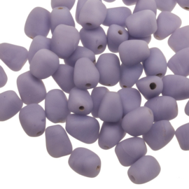 5 x Glaskralen Pebble Mat Lavender