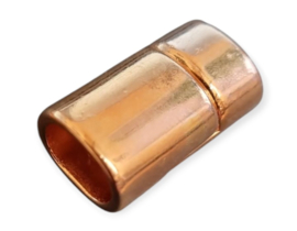 DQ metaal magneet sluiting voor Ø 10 x 6,5mm rosé goud (Nikkelvrij)
