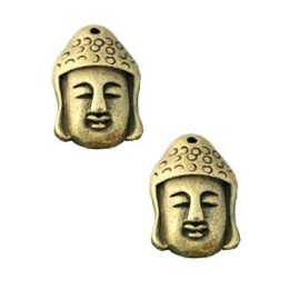 1 x DQ Buddha bedel large Brons 30x20 mm 30x20 mm