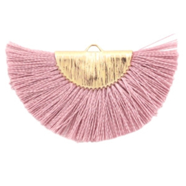 Kwastjes hanger Gold-primrose pink