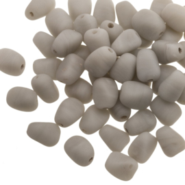 5 x Glaskralen Pebble Mat Stone Grey