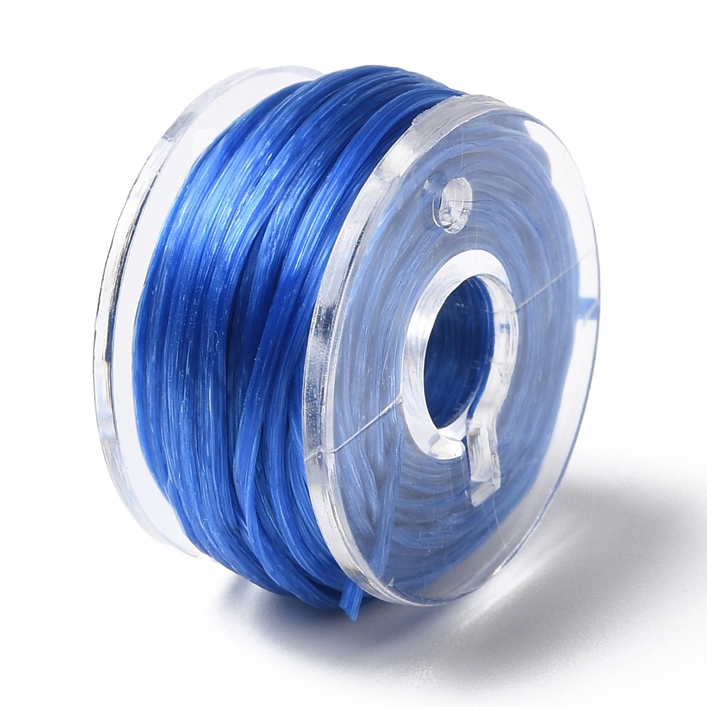 25 rollen transparant elastiek – 25 kleuren – rond – ca. 1 mm dik – ca. 6 meter per rol – voor armbandjes maken – gemixte kleuren