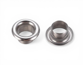 20 x Metalen binnenkernen 4 mm – gat 4 mm – platinumkleur