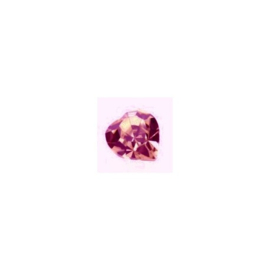 Preciosa  punt hart crystal 8mm roze ♥