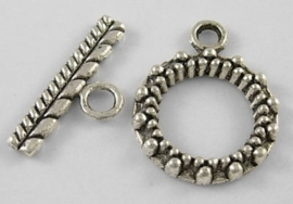 4 x tibetaans zilveren slotje afmeting ring 15 x 20mm staafje: 3 x 18mm gat: 8mm