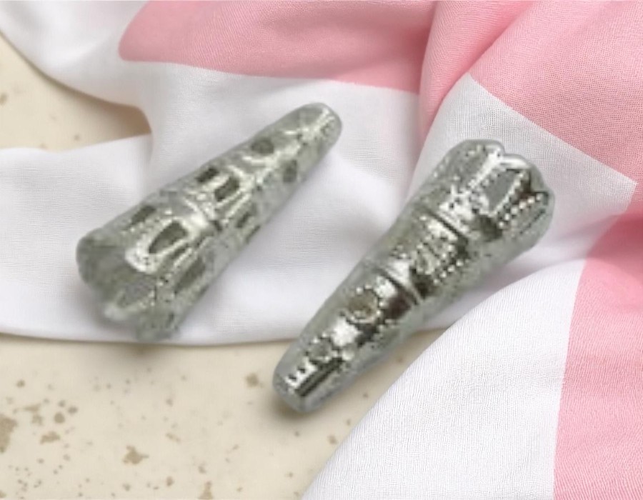 10 x Filigraan kralenkapjes – ca. 22,5 x 9 mm – gat ca. 2 mm