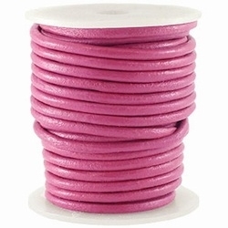 50cm VETER DQ Leer rond 3 mm Roze