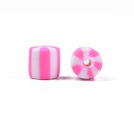 20 x handgemaakte polymeer klei kralen camellia 6,5 x 6mm gat: 1,2mm column