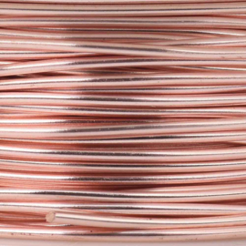 1 rol Beadsmith dead soft craft wire – 22 gauge – ca. Ø 0,65 mm – ca. 7,3 meter – roségoudkleur (nikkelvrij)
