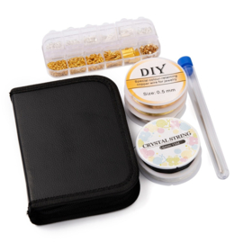 Compleet Starters pakket sieraden maken, sieraden onderdelen, gereedschap en meer! Zilverkleur en goudkleur