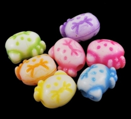 20 stuks leuke Hello Kitty Kralen 13 x 10,5 x 8,5mm gat: 3mm