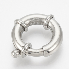 1 x Tarnish Resistant RVS 304 veerslotje boei slot  c.a. 22 x 19 x6mm zonder oogje