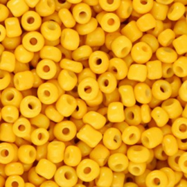 20  gram Glaskralen Rocailles 8/0 (3mm) Freesia yellow