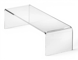 1 x Transparante display verhoger plexiglas 200 x 100 x 70 mm – transparant