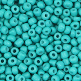 20 gram Glaskralen Rocailles 8/0 (3mm) Baltic turquoise