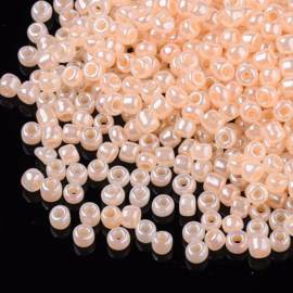 20 gram Seed Beads rocailles  8/0  2.0~3.0mm, gat: 0,8mm Ceylon Bisque