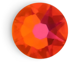 4 x Swarovski flatback similisteentje SS20 5 mm – dark orange