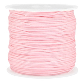 Rol met 90 meter Macramé satijndraad 0.8mm  Light pink (kies voor pakketpost)