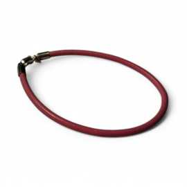 Per stuk Armband European-style oud Roze leer 19 cm