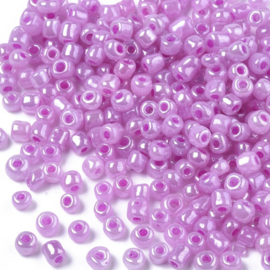 20 gram Seed Beads rocailles  8/0  2.0~3.0mm, gat: 0,8mm Ceylon Violet