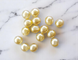 30 x Transparante DQ Glasparel – 6 mm – Kleur Chiffon – Gat ca. 1 mm