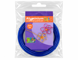 1x Vaessen Creative • Aluminiumdraad 2mmx5m Royal blue