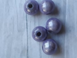 10 x miracle beads lichtpaars 6 x 6 mm gat: 2 mm