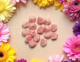 10 x Glaskraal Bloempje – Roze Gemêleerd – ca. 6 mm