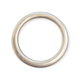 2 x DQ metaal Ring 25 x 2mm Ø 19mm Antiek Zilver kleur (Nikkelvrij)