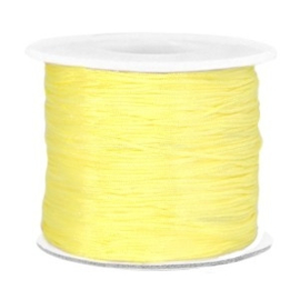 Per 2  meter Macramé draad 0.7mm Soft yellow