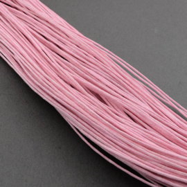 10 meter waxkoord 2mm Roze