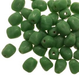 5 x Glaskralen Pebble Grass Green