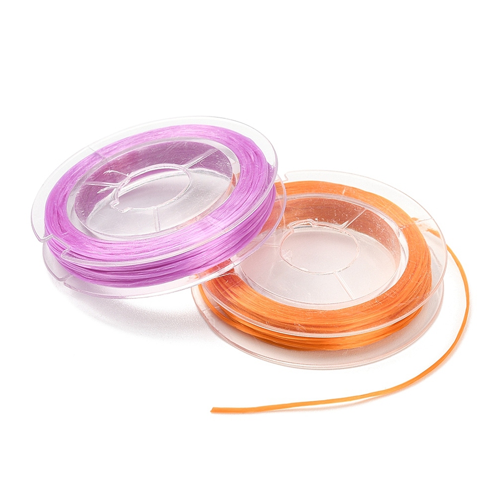 10 x Rollen Assortiment Elastiek Transparant Mix – 0,5 mm ca. 10 meter per rol