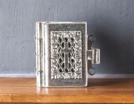 Wensdoosje of prayerbox Rhodium-plated schuifslotje voor 3 rijen