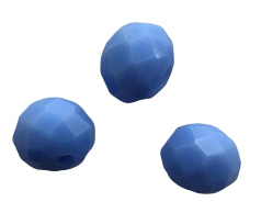10 x Briolette top facet kristal kralen 6x4 mm gat 1 mm opaal blauw paars