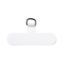 2 x Bevestigingsplaatje telefoonkoord T-vorm 60 x 35 mm – gat 9 x 7 mm – wit