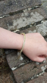Prachtige Biba armband  gold plated chain