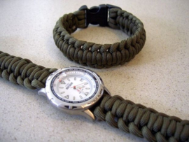 Horlogebandje - armbandje van satijnkoord 2mm