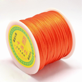 2 meter satijnkoord macramé koord van ca. 1,5 mm Dark Orange