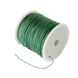 1 rol 90 meter gevlochten nylon koord, imitatie zijden draad 0,8mm  see green