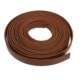 100cm DQ leer plat 10 x 1,5mm Brown