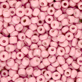 20 gram Glaskralen Rocailles 8/0 (3mm) Posy pink