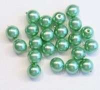 25 x  Glasparel Peridot-groen 10 mm